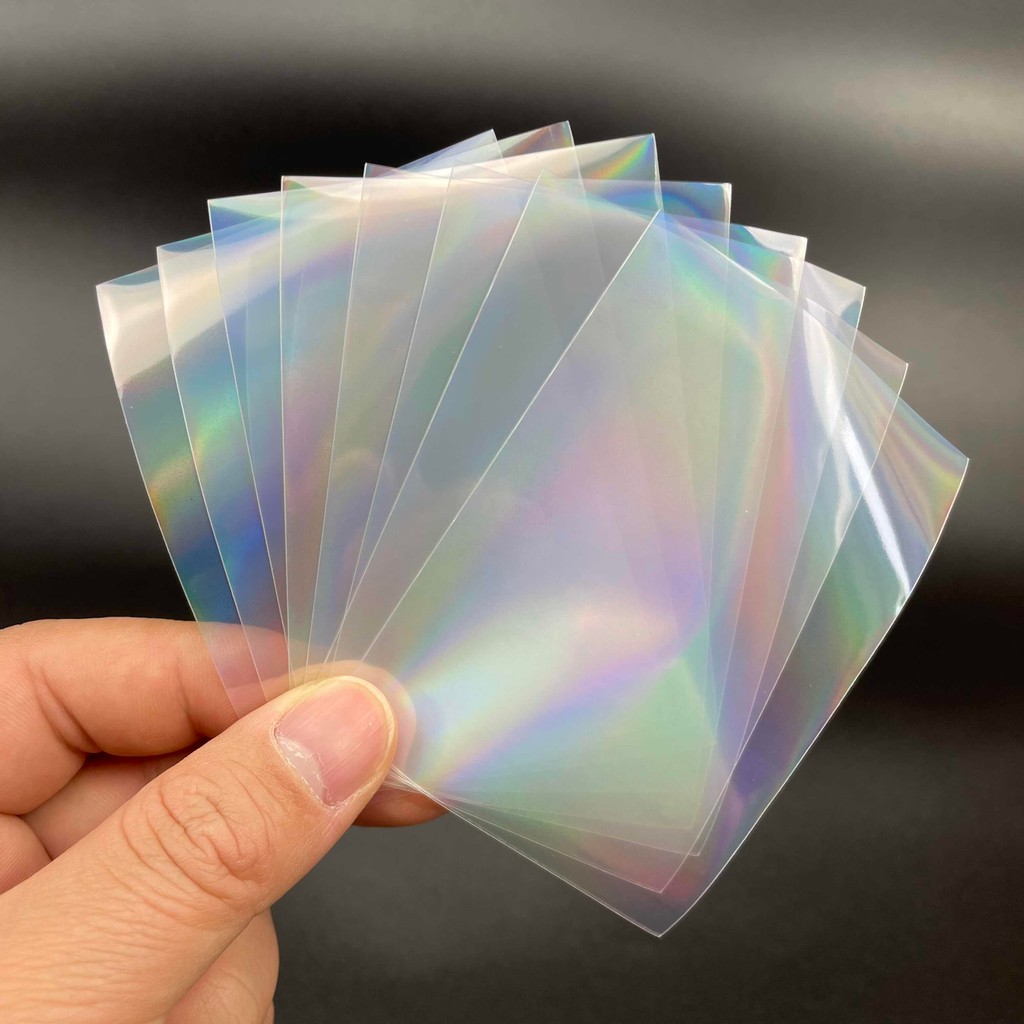 Isi 50 Sleeve Postcard 5.8x8.7cm Laser Flashing Card Sleeves Inner Sleeve Hologram