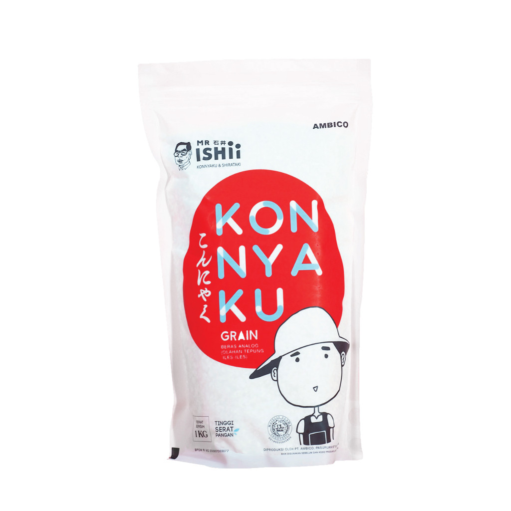 

MR.ISHII - Konnyaku Grain / Beras Shirataki 1kg (BUY 1 GET 1 FREE)