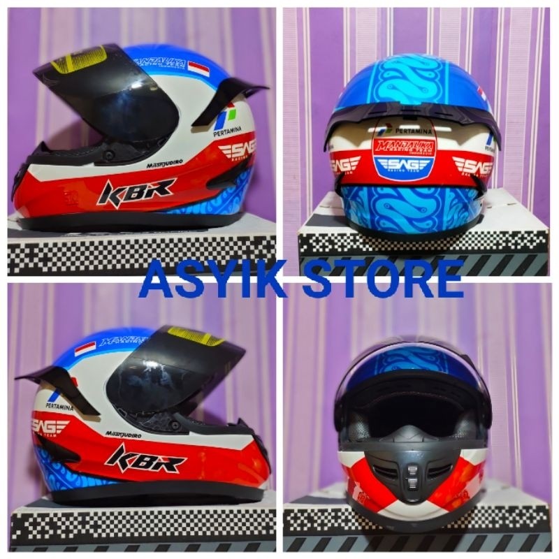 HELM SPORT FULL FACE DEWASA MOTIF MANDALIKA