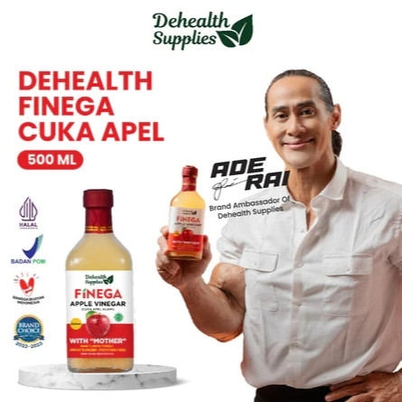 

NEW Finega Cuka Apel 500 Ml Dehealth Supplies Kaca With Mother Vinega Apple Vinegar Cider Herbal Raw PREMIUM