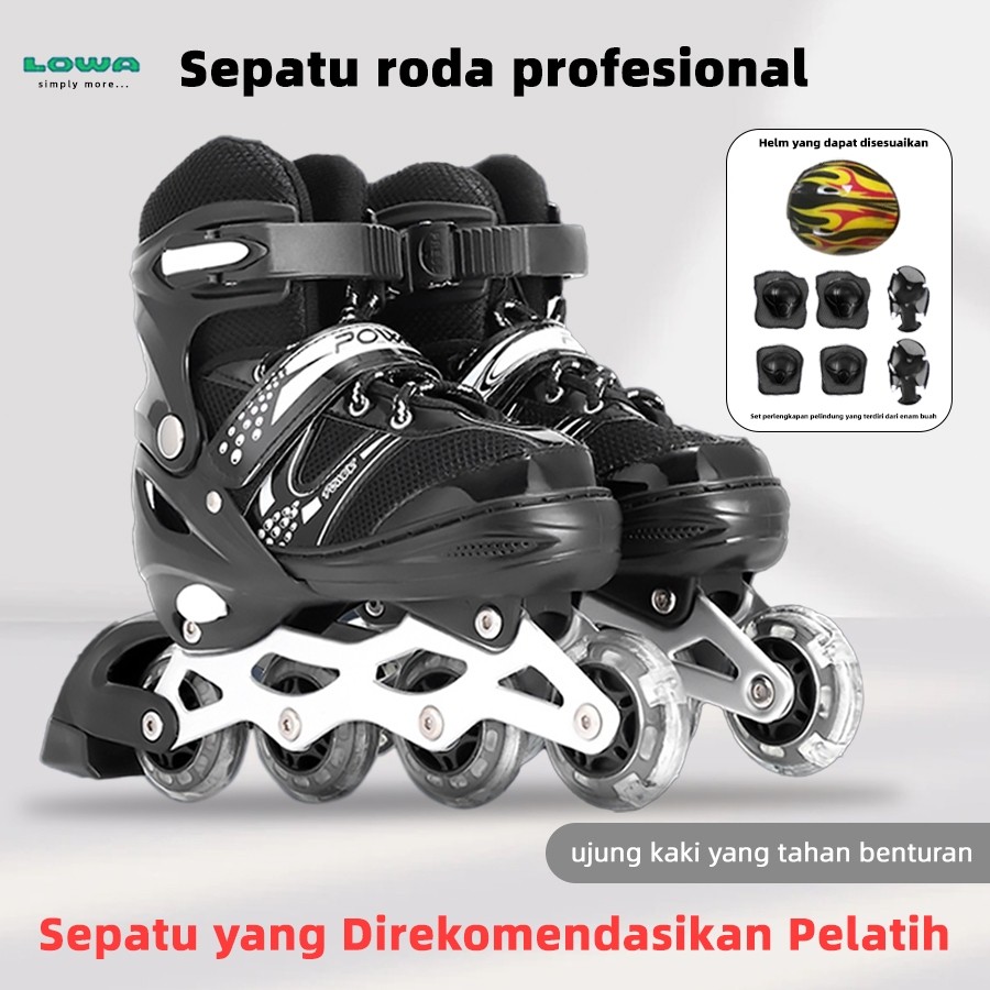 【LOWA】sepatu roda pemula anak perempuan sepatu roda murah anak laki laki 3-12 tahun