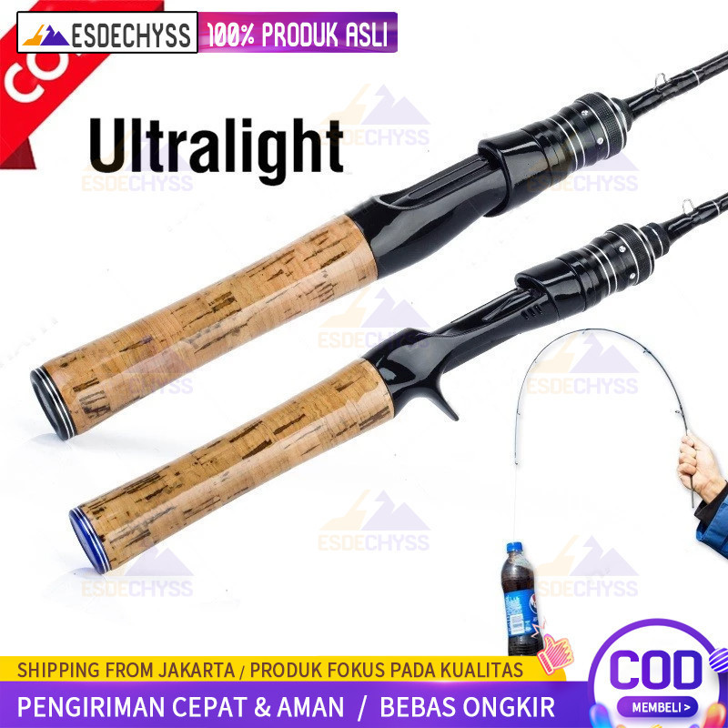 Spinning Baitcasting Casting Fishing Rod Fishing Pole Joran simanalagi Pancing Bahan Ultra Ringan Pa