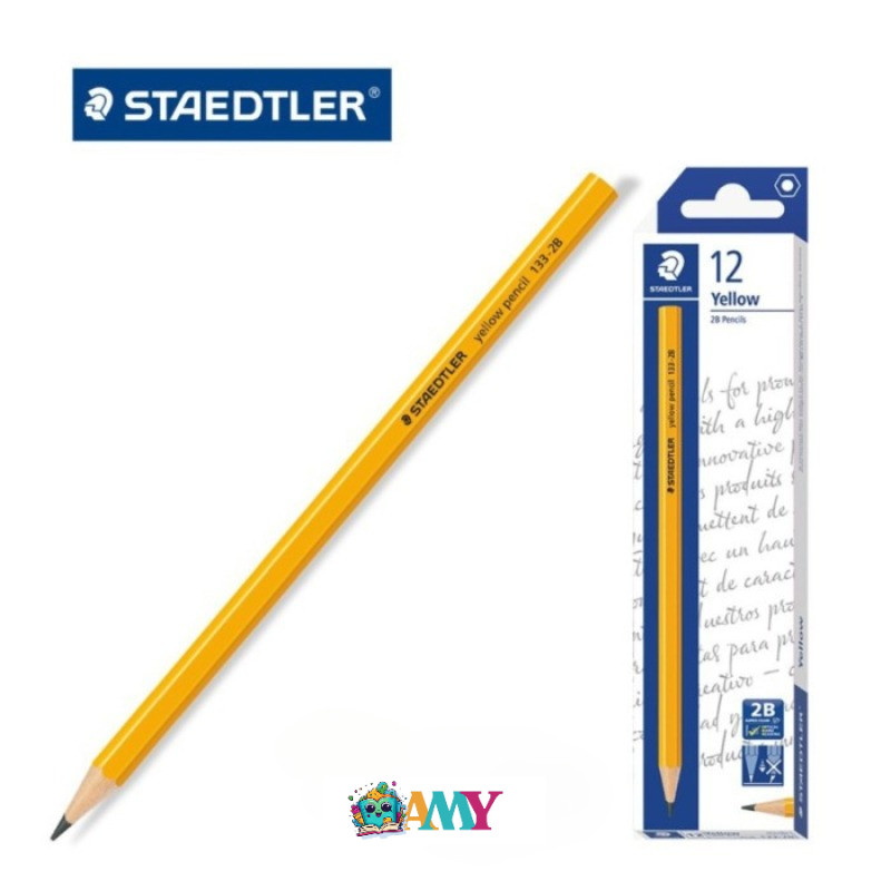 

STAEDTLER YELLOW PENCIL 2B AMY STASIONARY