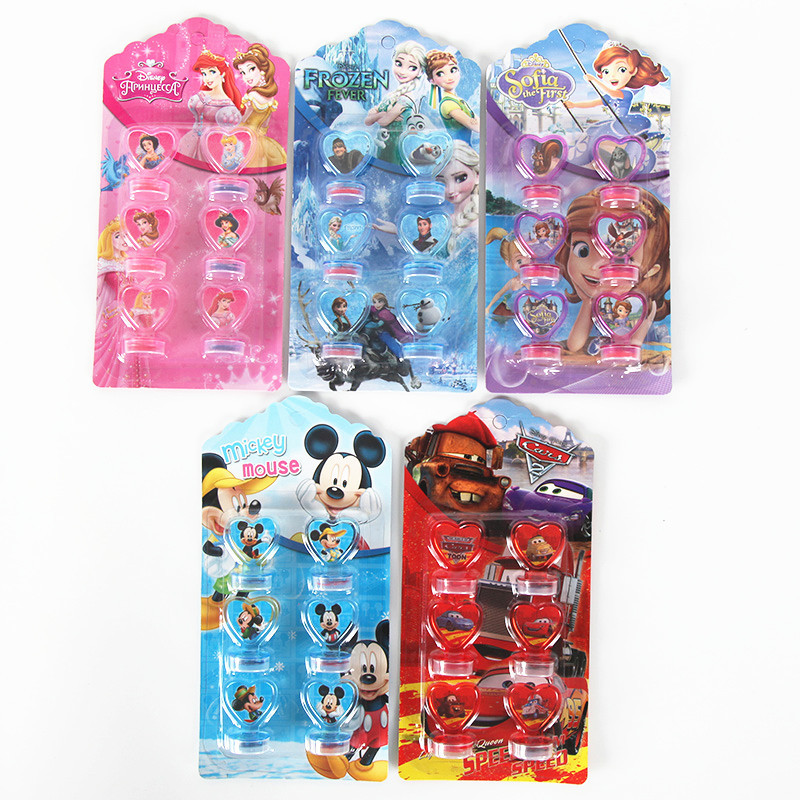 

6pcs/set Disney Frozen Cars Princes Mickey Mouse Seal Stamper Kids DIY Diary Painting Scrapbooking Decoration Party Gift
