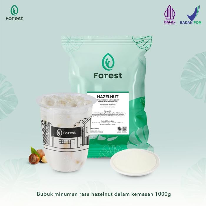 

[Best Seller] Bubuk Minuman HAZELNUT Powder - FOREST Bubble Drink - POWDER