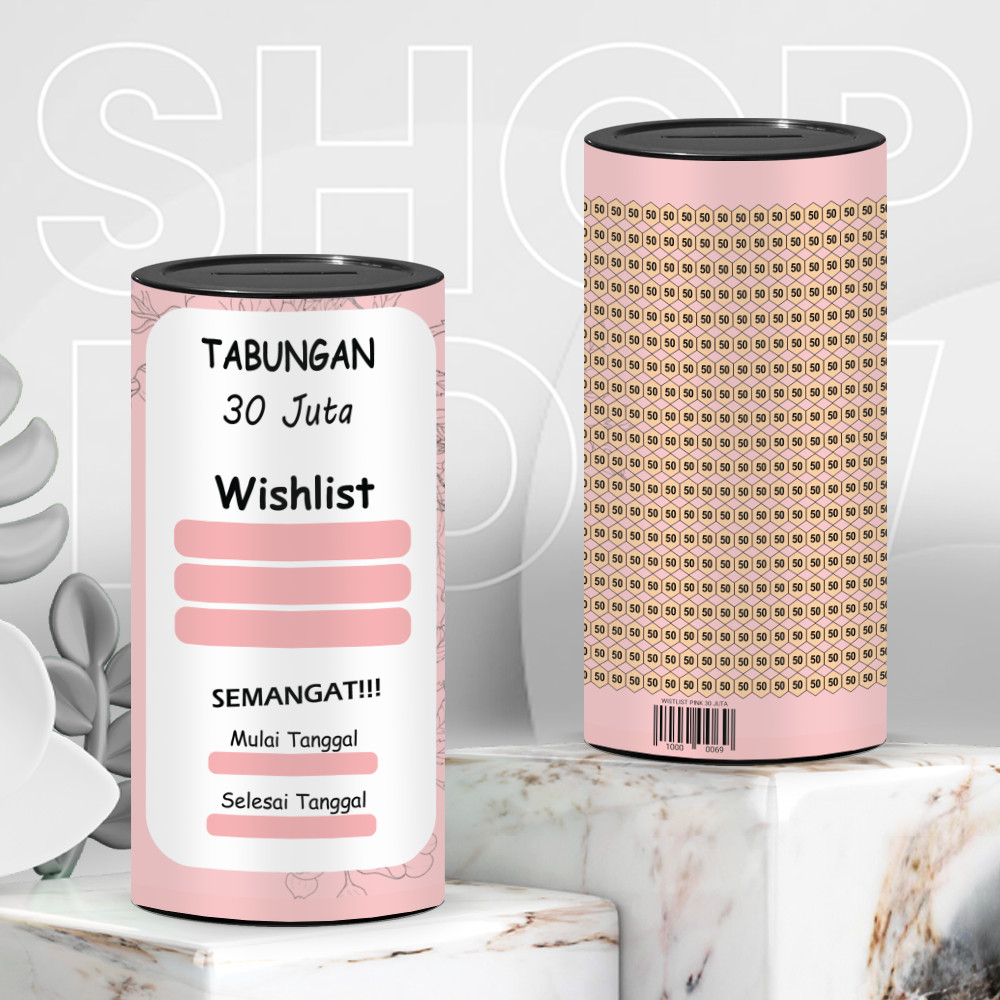 Celengan Target 30 Juta Permanen Buka Tutup 50 Juta , 100 Juta