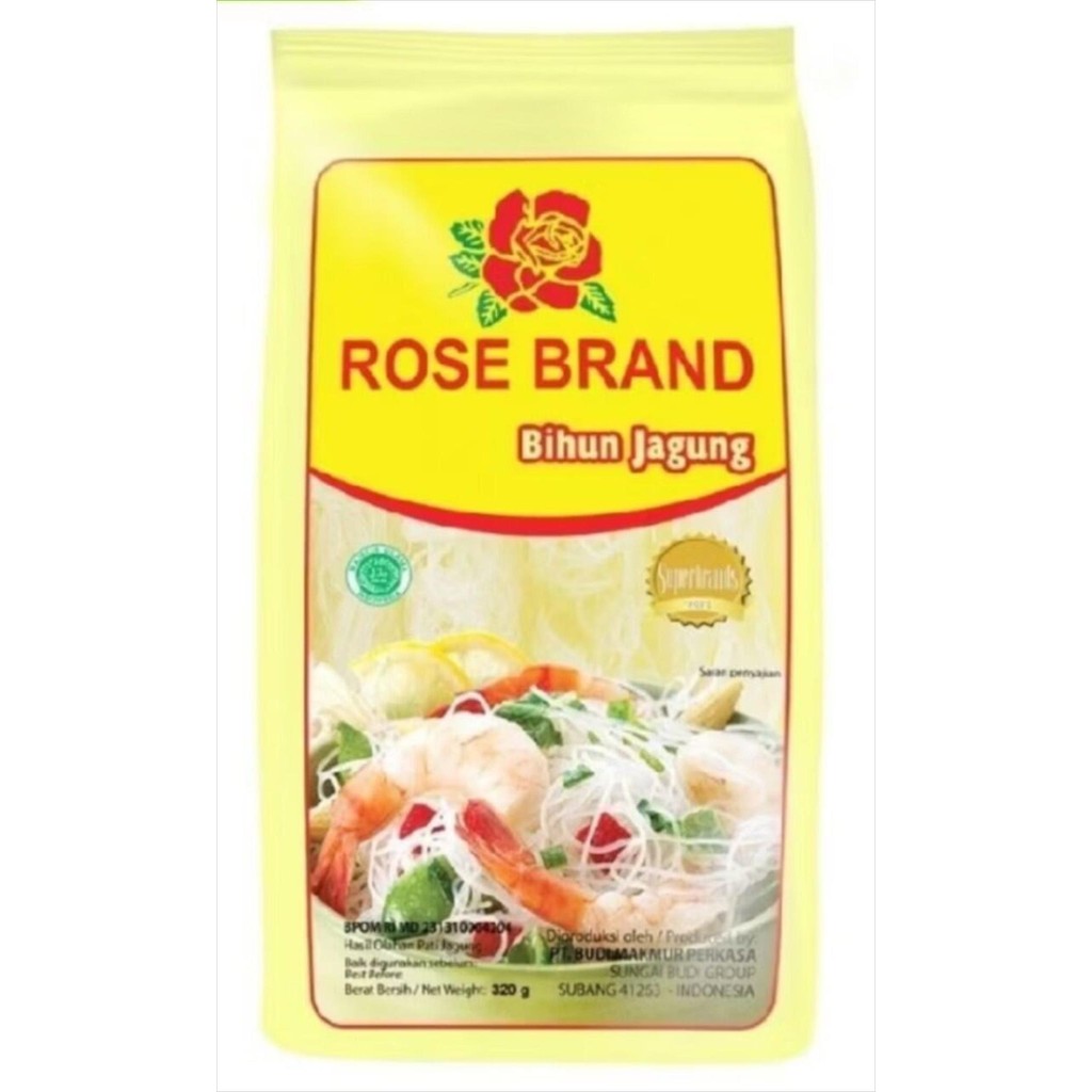 

BIHUN JAGUNG 300 GR - ROSE BRAND (PREMIUM)