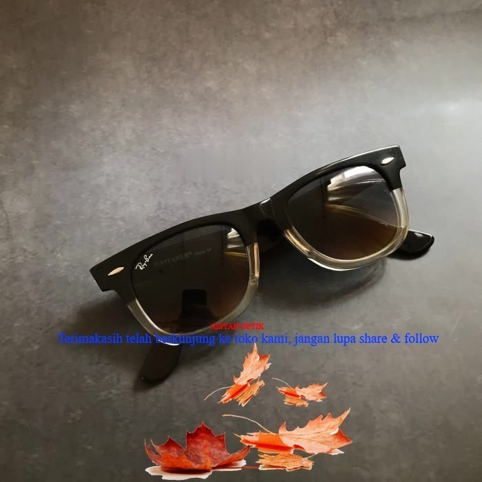 Kacamata RAYBAN Wayfarer Twotone 50mm Paket Lensa Minus Blueray Photocromic - Lensa Twotone