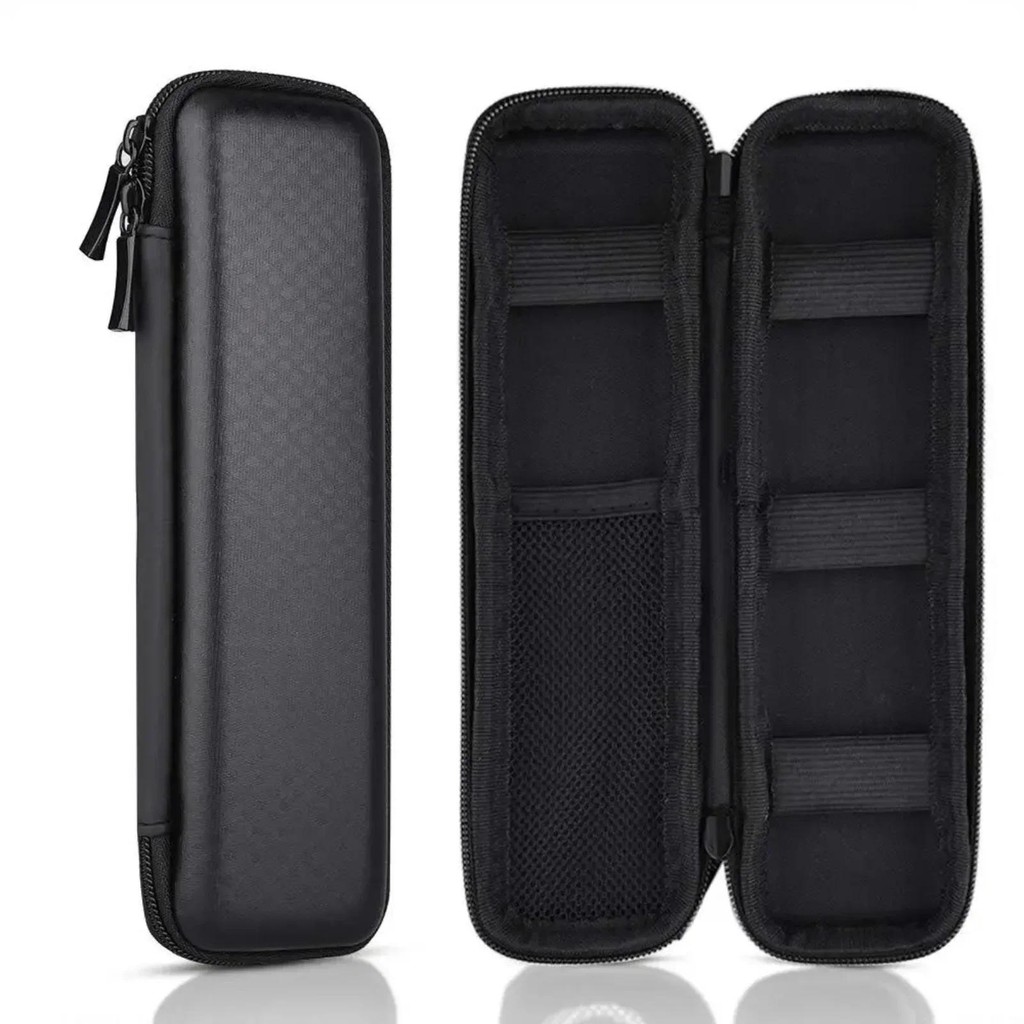 

Black Leather Zipp Case Mini Slim Case Small EGo Carry Bag for Pen Lighter Tobacoo Pipe Tool