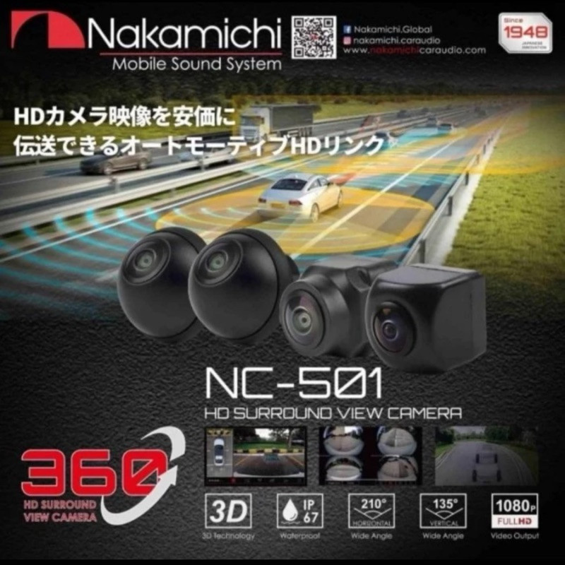 Kamera 360 mobil Universal Nakamichi Original