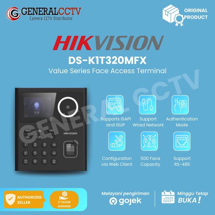 

Hikvision DS-K1T320MFX Value Series Face Access Terminal - DS-K1T320MFX
