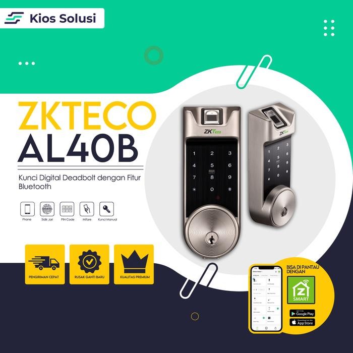 

Smartlock ZKTECO AL40B | Outdoor Lock Fingerprint | Mifare Card