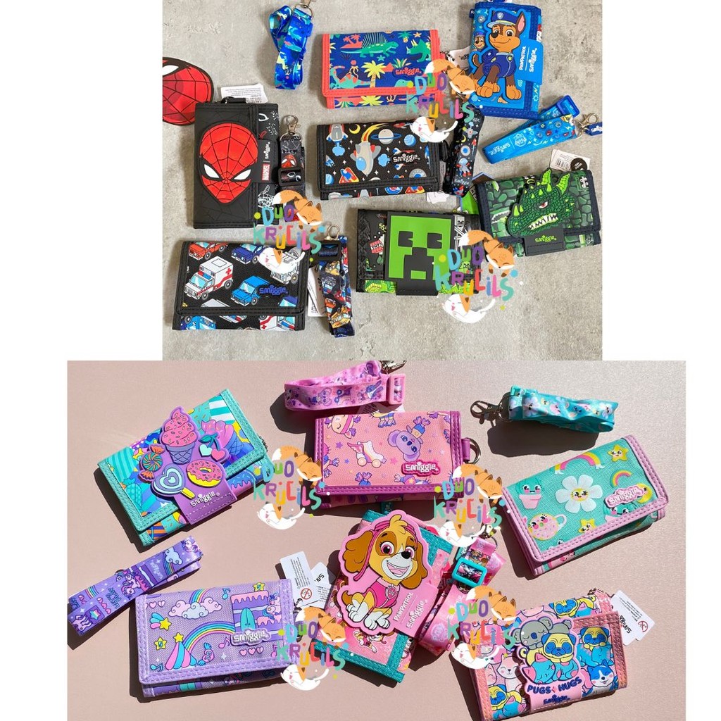 Dompet anak anak motif perempuan dan laki laki import premium
