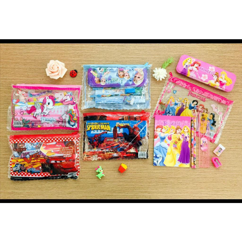 

*KA* STUDY SET KARAKTER / PAKET ALAT TULIS ANAK / STATIONERY SET SOUVENIR ULANG TAHUN NEW