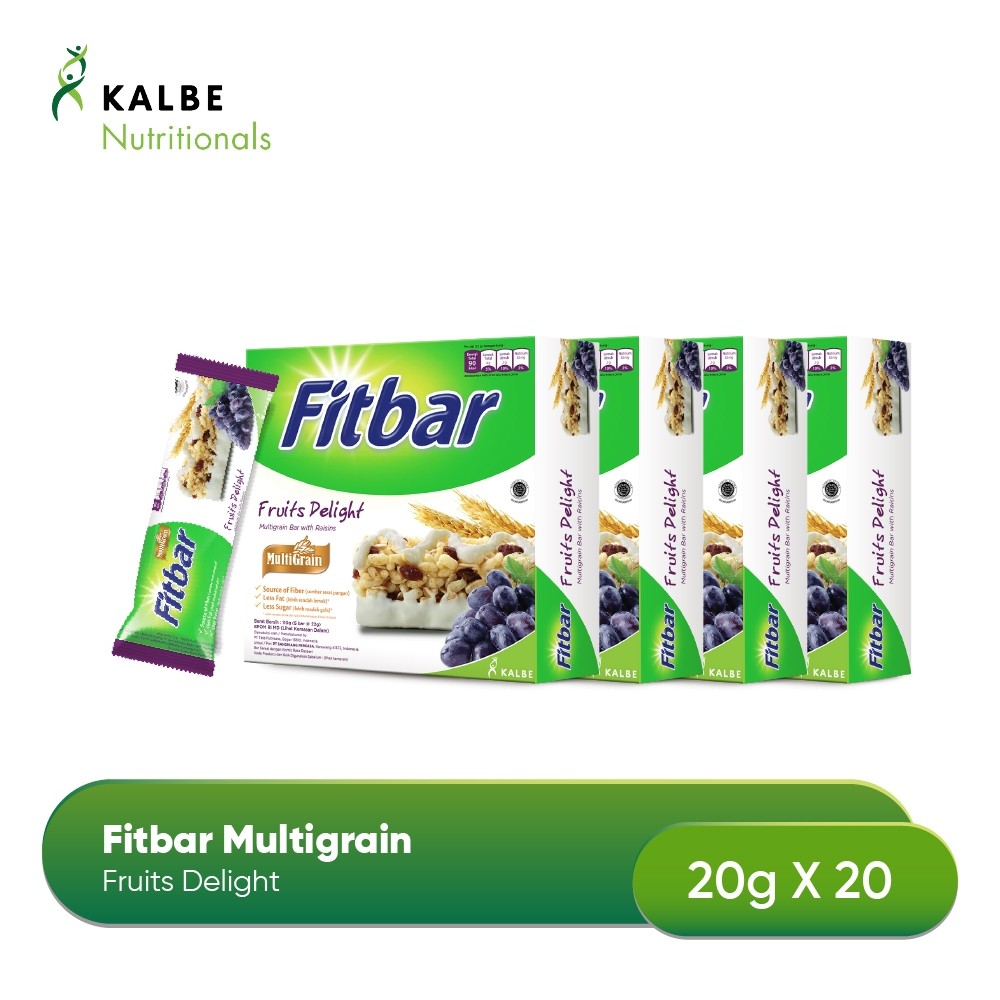 

New Fitbar Fruits Delight 5x20gr Multigrain - Isi 4 BoxPremium