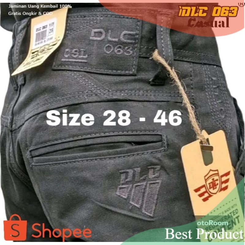 Celana Cardinal Kanvas Pria DLC Original Model Standar Reguler / Celana Panjang Pria Kanvas dlc063 C
