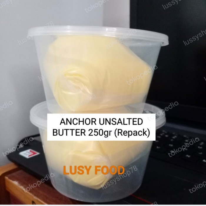 

[New]Promo Butter Unsalted Anchor kemasan Repack 250gr - 250gr plastik