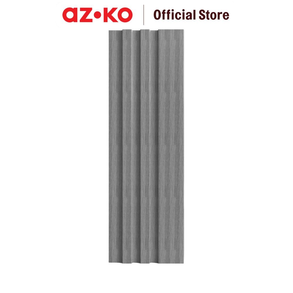 AZKO Maxbuilt 290x13x1.2 cm Panel Dinding Ps Motif Kayu - Abu-Abu Wallpanel Pelapis Dinding Interior