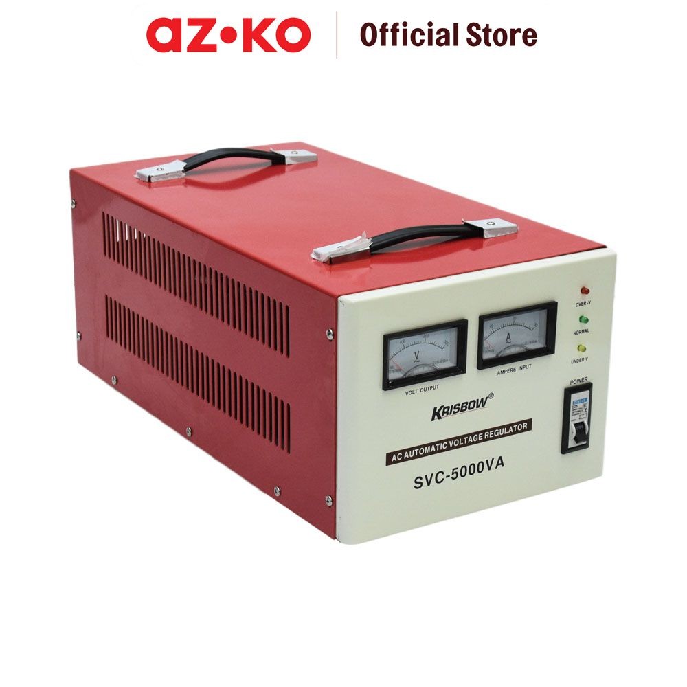 AZKO Krisbow Analog Stabilizer Svc Penstabil Tegangan Penyeimbang Daya Power Supply Perlengkapan Lis