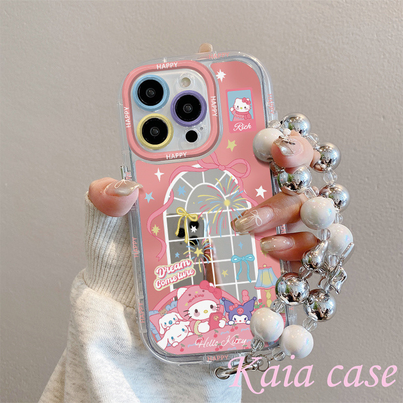 case VIVO Bow karton dengan rantai Casing ponsel cocok untuk VIVO Y93NONE Y50 Y20 Y21 Y15S Y17S Y17 