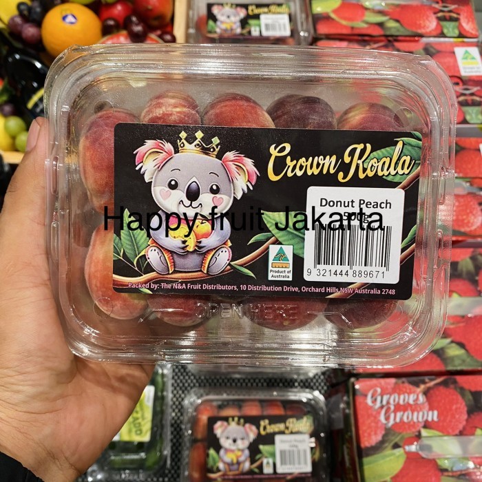 

Peach donut Australia manis | Buah peach donat fresh manis pack 500gr