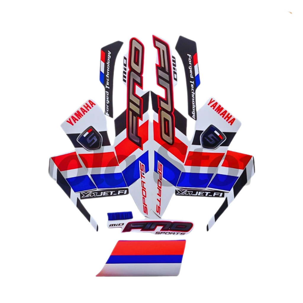 Striping Stiker Honda Fino 2014 Biru Stiker Lis Standart Motor Honda Fino 2014 Terbaik