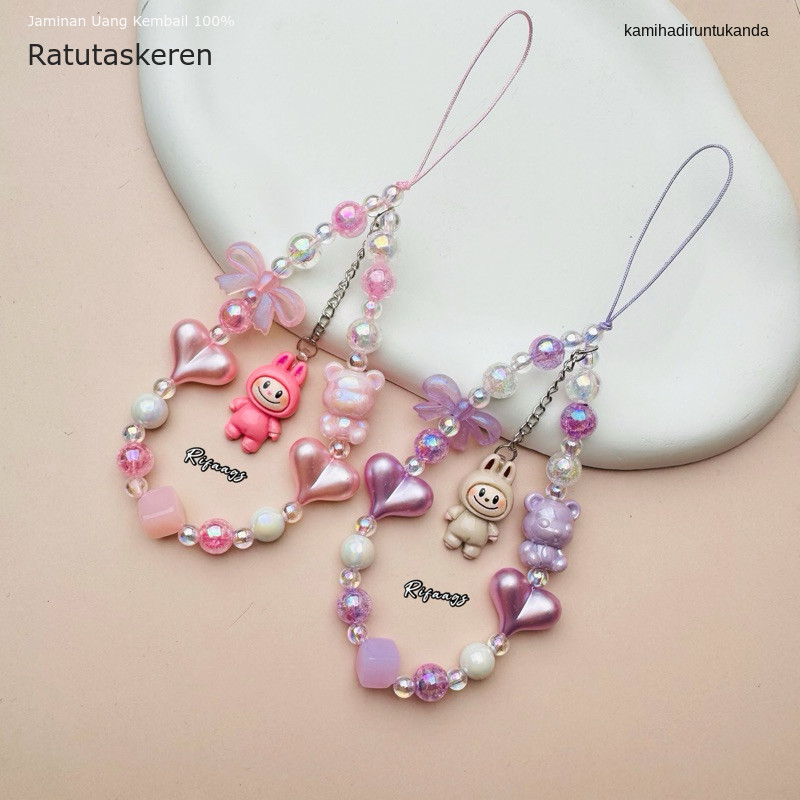 Gantungan HP Butik Nels bracelet gelang / Lanyard HP estetik / Phone Strap Beads / Tali HP / Strap H