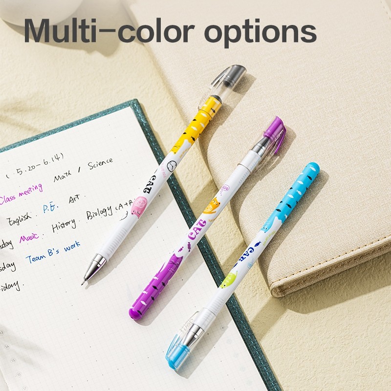

Deli Pulpen Gel / Gel Pen 0.5mm Motif Kartun Kucing EG81