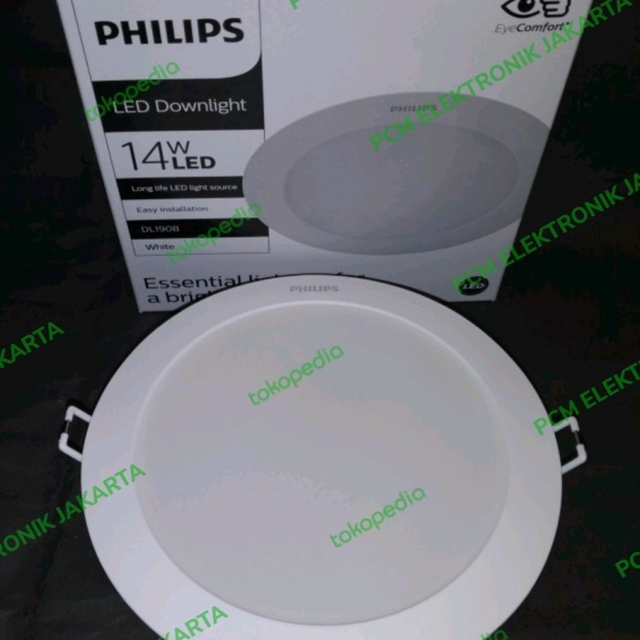 SB99 lampu philips eridani downlight led 14w 14watt 4000k natural white - Putih