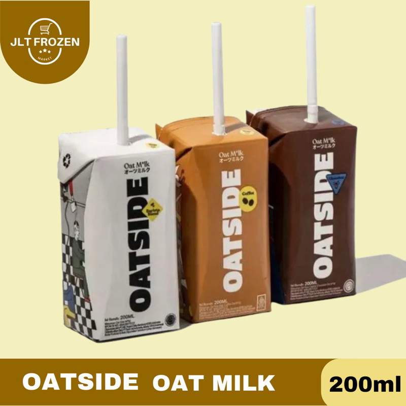 

Oatside Milk Oat Milk Sedotan 200ML / Oat milk coklat / Oatside Coffee / Barista blend Oatside Susu Oat - 200ml