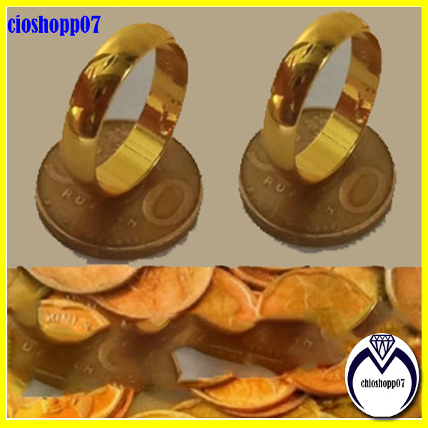 promo terlaris....cincin couple polos emas mudah 24k kadar 17,7 free surat