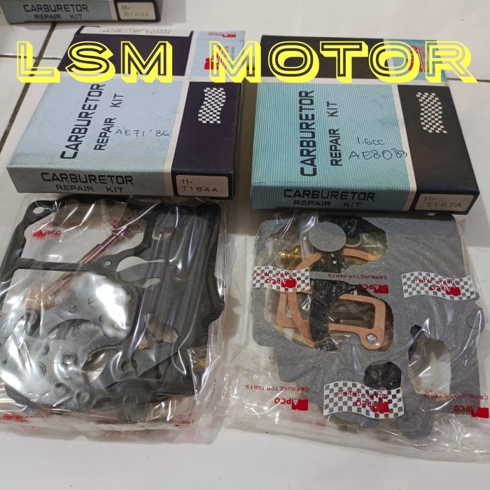 PART carburator kit napco asli japan corona corolla at151 GL 1.6 Ae80 BARU