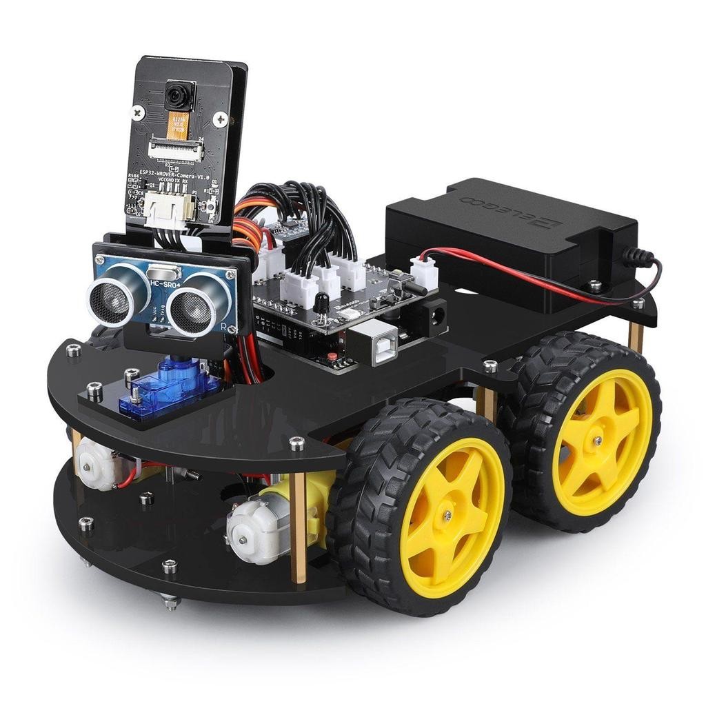 

ELEGOO UNO R3 Project Smart Robot Car Kit V4, Intelligent and Educational Toy Car Robotic Kit for Arduino Learner DIY Kit