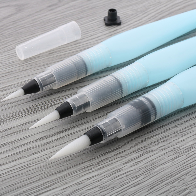 

3pc Paint Brush Water Color Brush Pencil Soft Watercolor ink Brush Pen Beginner Painting Drawing Art Stationery Office Supplies