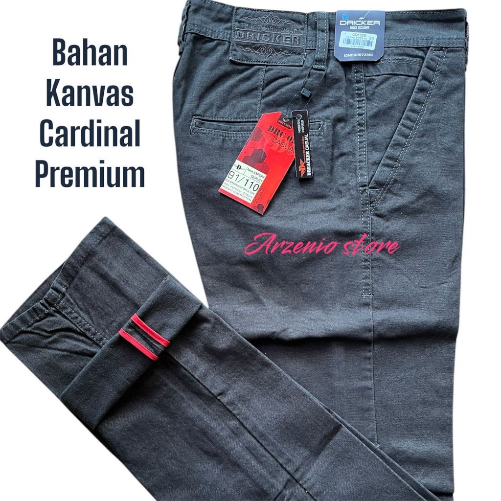 FT34R Celana Panjang Pria Chinos Premium Original 100% bahan kanvas cardinal arman republic Jumbo 27