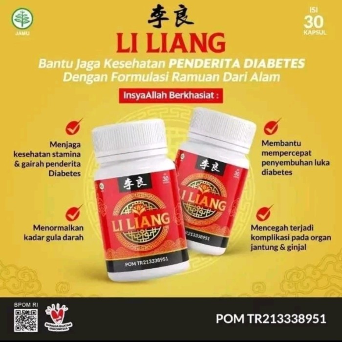 

Li Liang Original Obat Diabetes Kencing Manis Ampuh Liliang