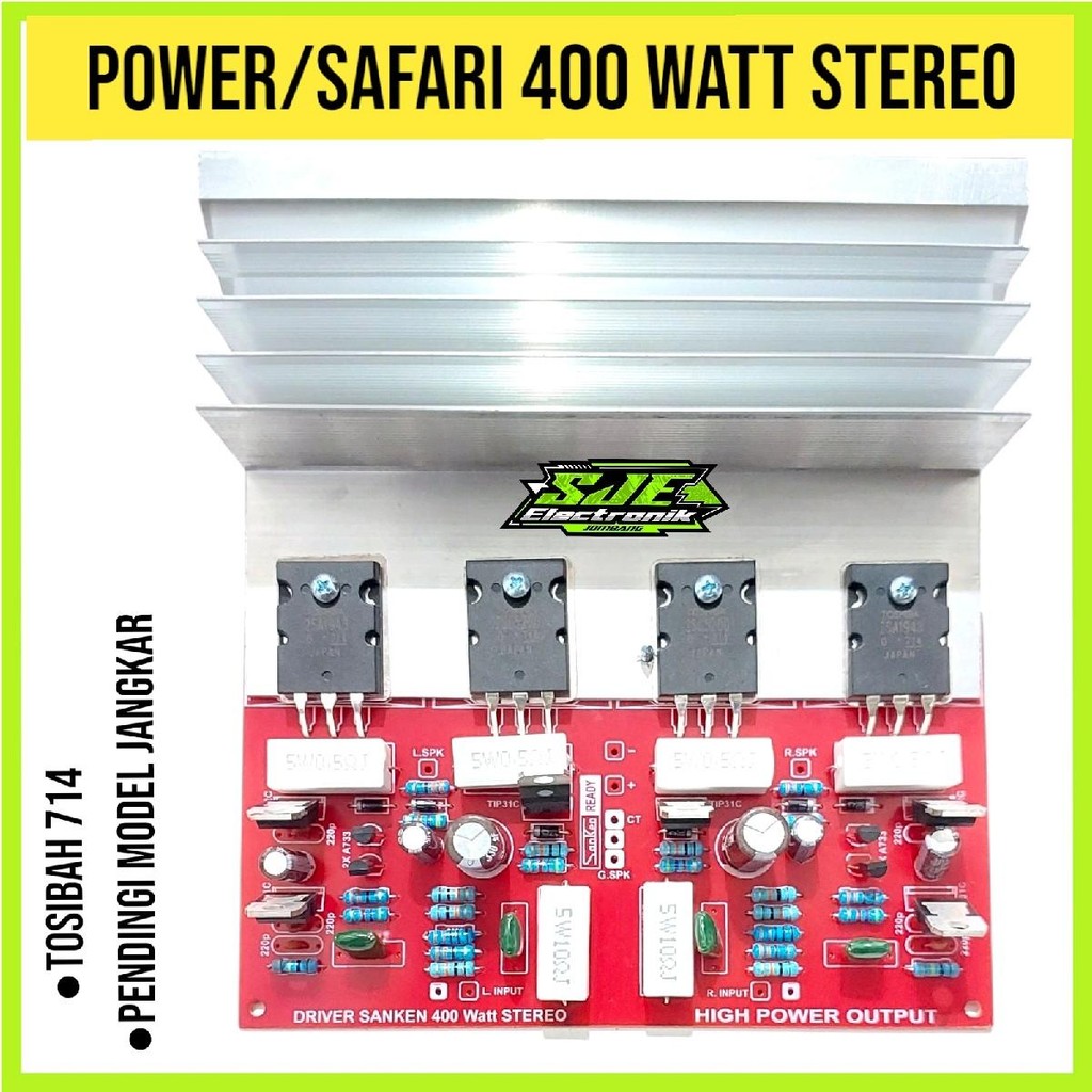 POWER 400WATT STEREO DRIVER SAFARI Amplifier