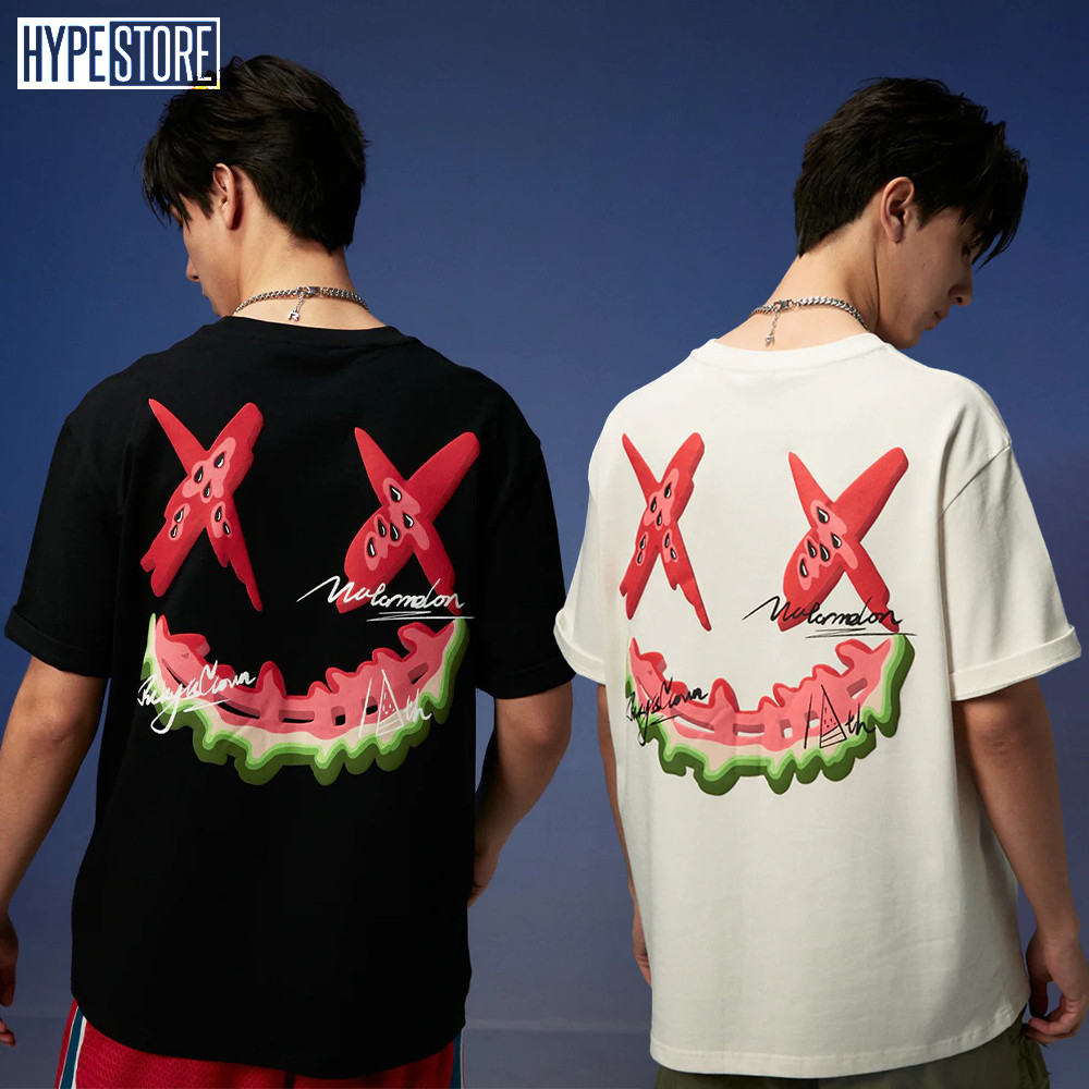 ORI Hypestore Kaos Pria | Oversize T-shirt | Ricky Is Clown Fruit Paradise - Watermelon Joker Smiley
