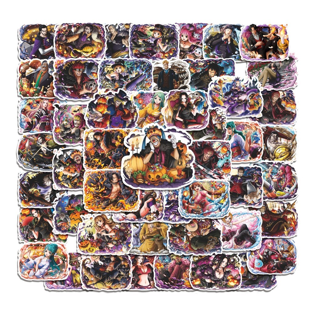 

COD 50 Pcs Stiker Festive OnePiece Art Lucu Anti Air Untuk Dekorasi Notebook Sepeda Skateboard Handphone DIY