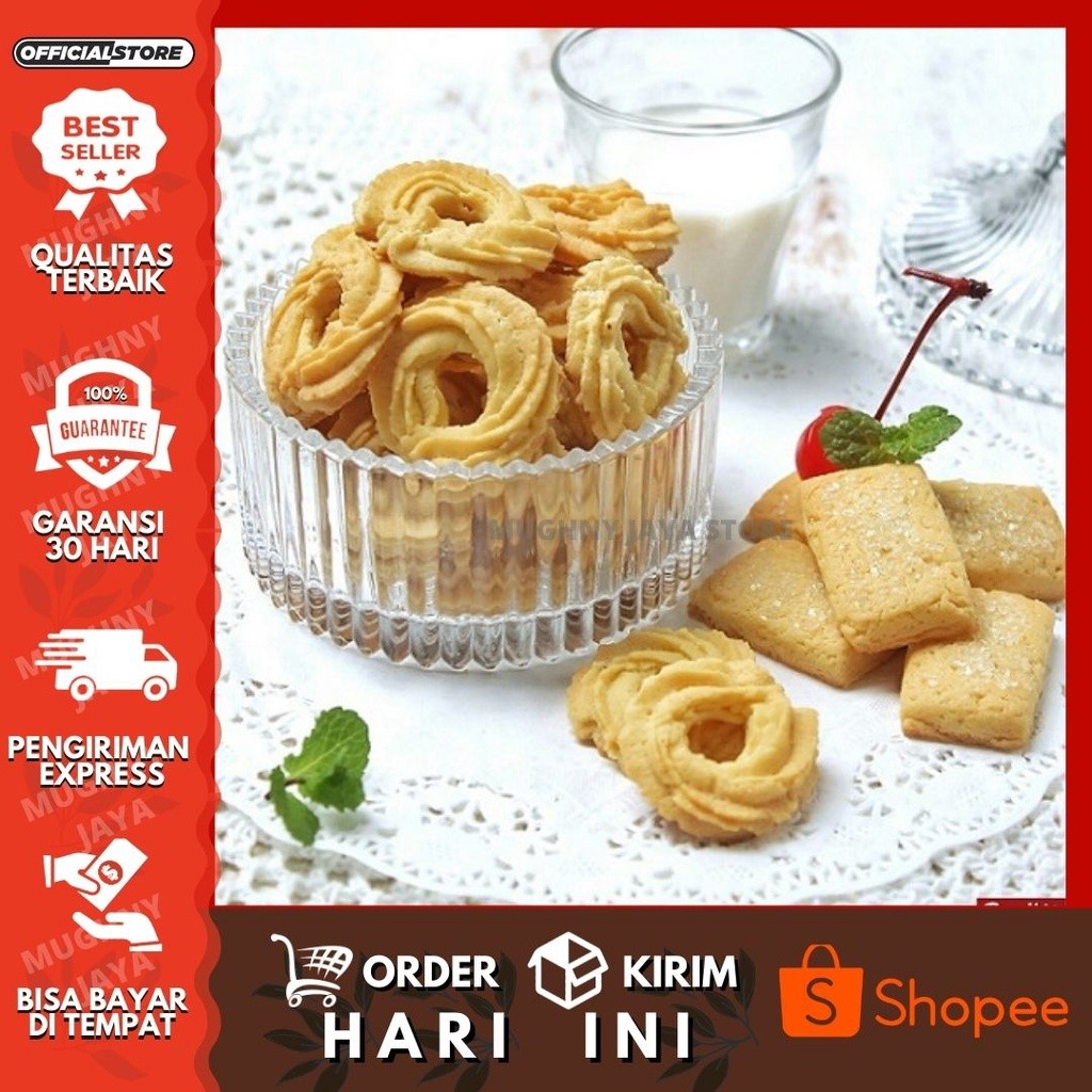 

Terlaris !!! Promo !! Butter Cookies Vanila Ring 250gr kue kering butter cookies kue kering lebaran