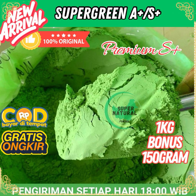 

POWDER PURLI / BUBUK SUPER HIJAU ASLI KALIMANTAN 1KG FREE 150 GRAM 0r1