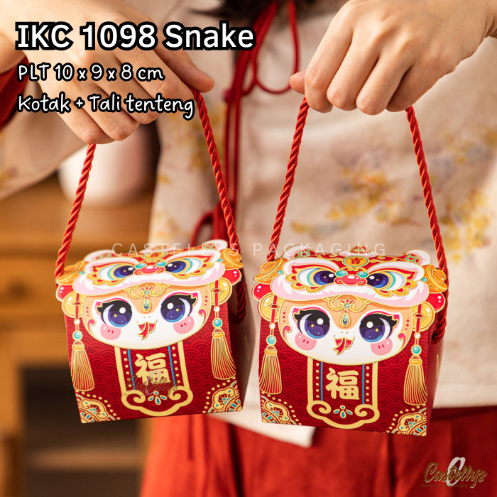

IKC 1098 Kotak Box Imlek Snake Ular Kue Kering Permen Hampers CNY
