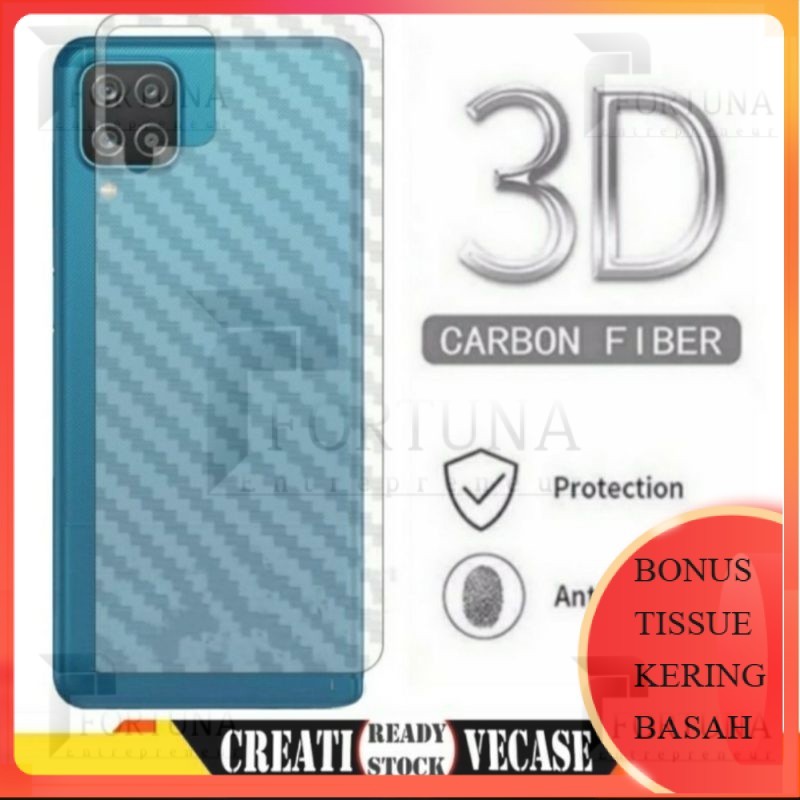 [ FORTUNA ] GARSKIN / SKIN KARBON SAMSUNG A12 M12