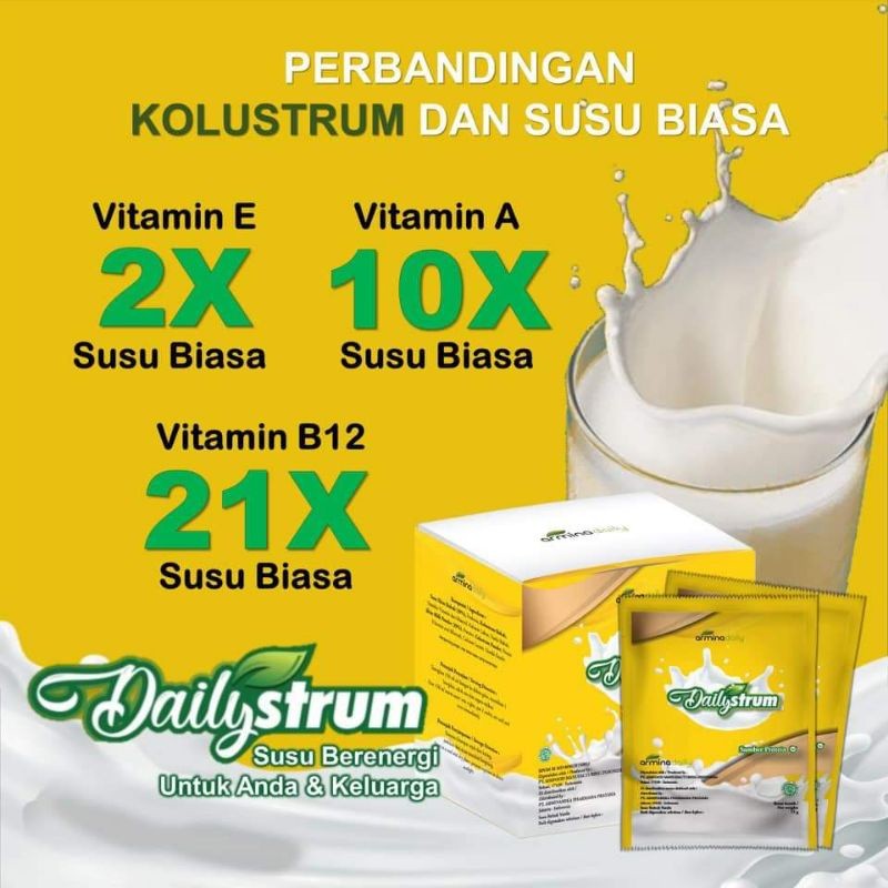 

Susu Daily strum Kolostrum Susu kesehatan untuk keluarga Halal BPOM Harga 1 Box