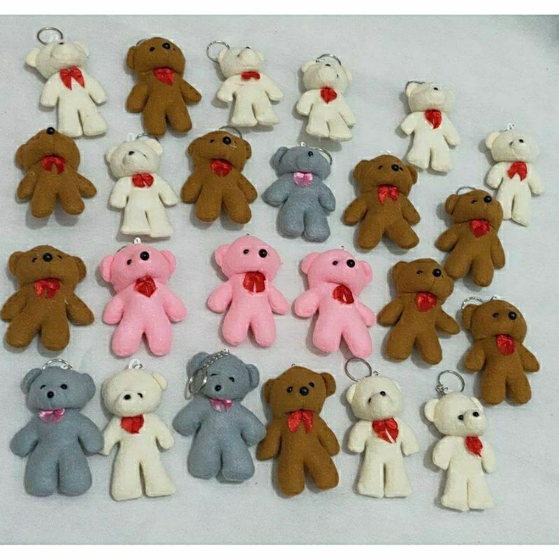 Gantungan Kunci Bear Gantungan Kunci Mini Bear Gantungan Tas Mini Teddy Bear Mini Gantungan Beruang 