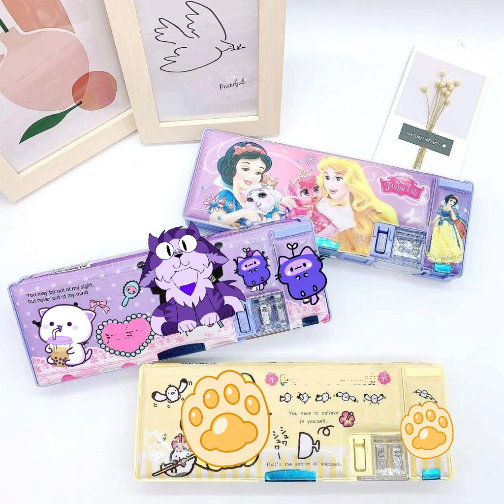 

VIRAL!! KOTAK PENSIL MAGNET + PENGSERUT MOTIF / PENCIL CASE KAWAII BS