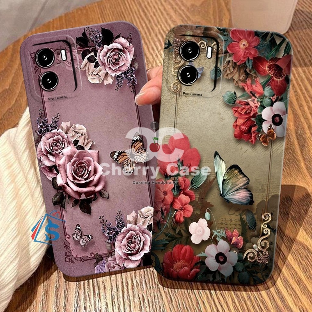 [CHERRY ACC] Softcase Vivo Y15S Y01 Y15A Y01A Y91C Y1S Y16 Motif Bunga Cantik - Casing Vivo - Case V