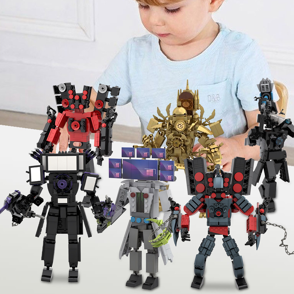 TWW Skibidi Toilet/Titan TV Man/Titan TV Man Murah/Titan TV Man Upgrade/Model Building Blocks