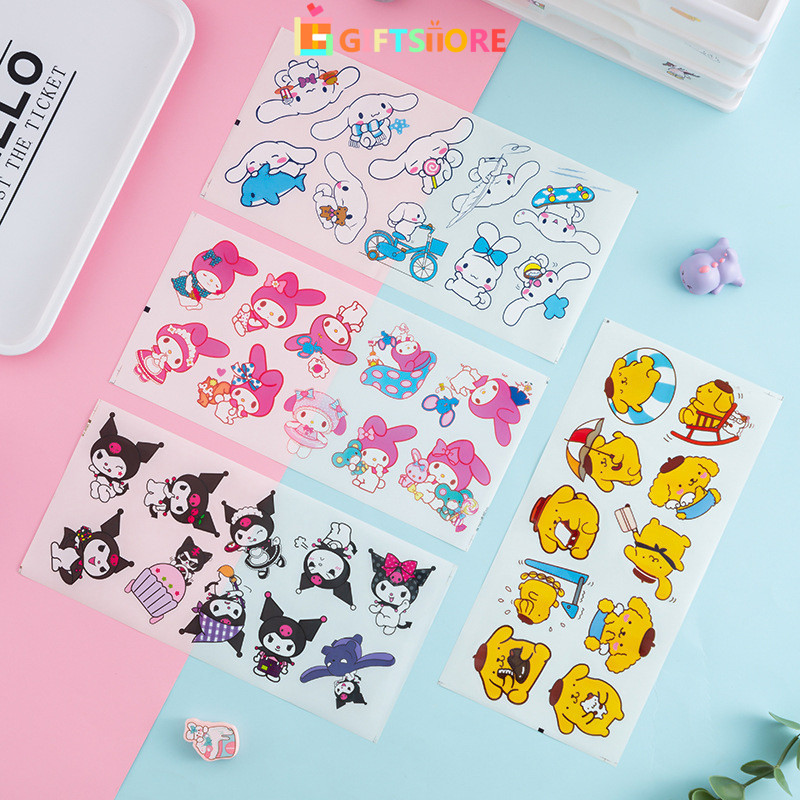 

CODStiker Sanrio Dekorasi Kreatif Tahan Air Stiker Buku Tempel Kartun Transparan-GS