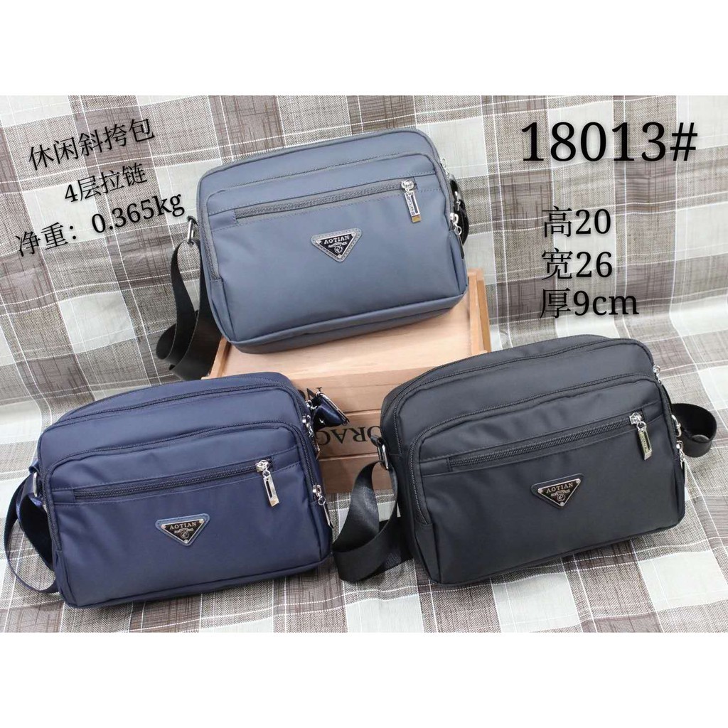 Tas Wanita Pria Import Jinjing Selempang AOTIAN AT18013 18013 Parasut Kualitas Super High Quality Br